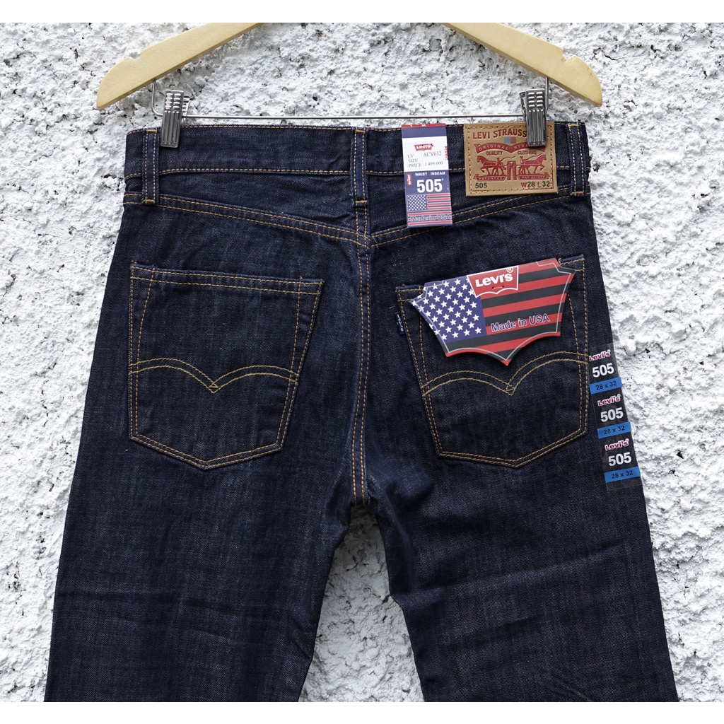 Jeans Levi's 505 | Jeans Pria | Dark Blue | 505AUUSA05