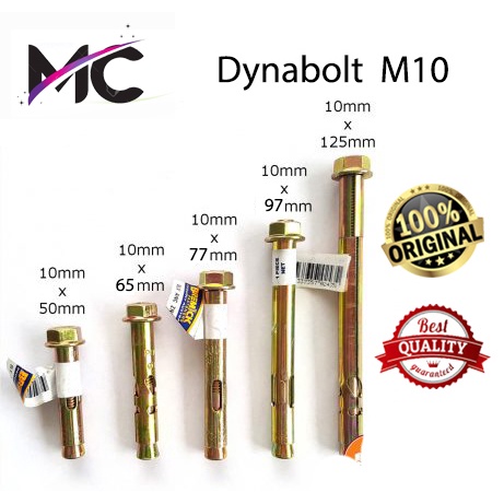 Dynabolt m10 Dinabolt 10 Baut Dinding Bracket TV Gantungan Dinding Tembok Aksesoris dll