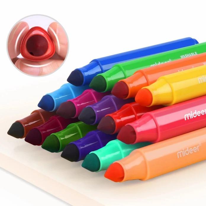 

MIDEER WASHABLE MARKER - CRAYON BISA DI HAPUS - 48