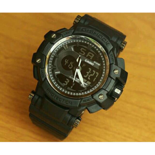 Jam Tangan Sport Casio G-shock Protection Black Rubber Super Premium