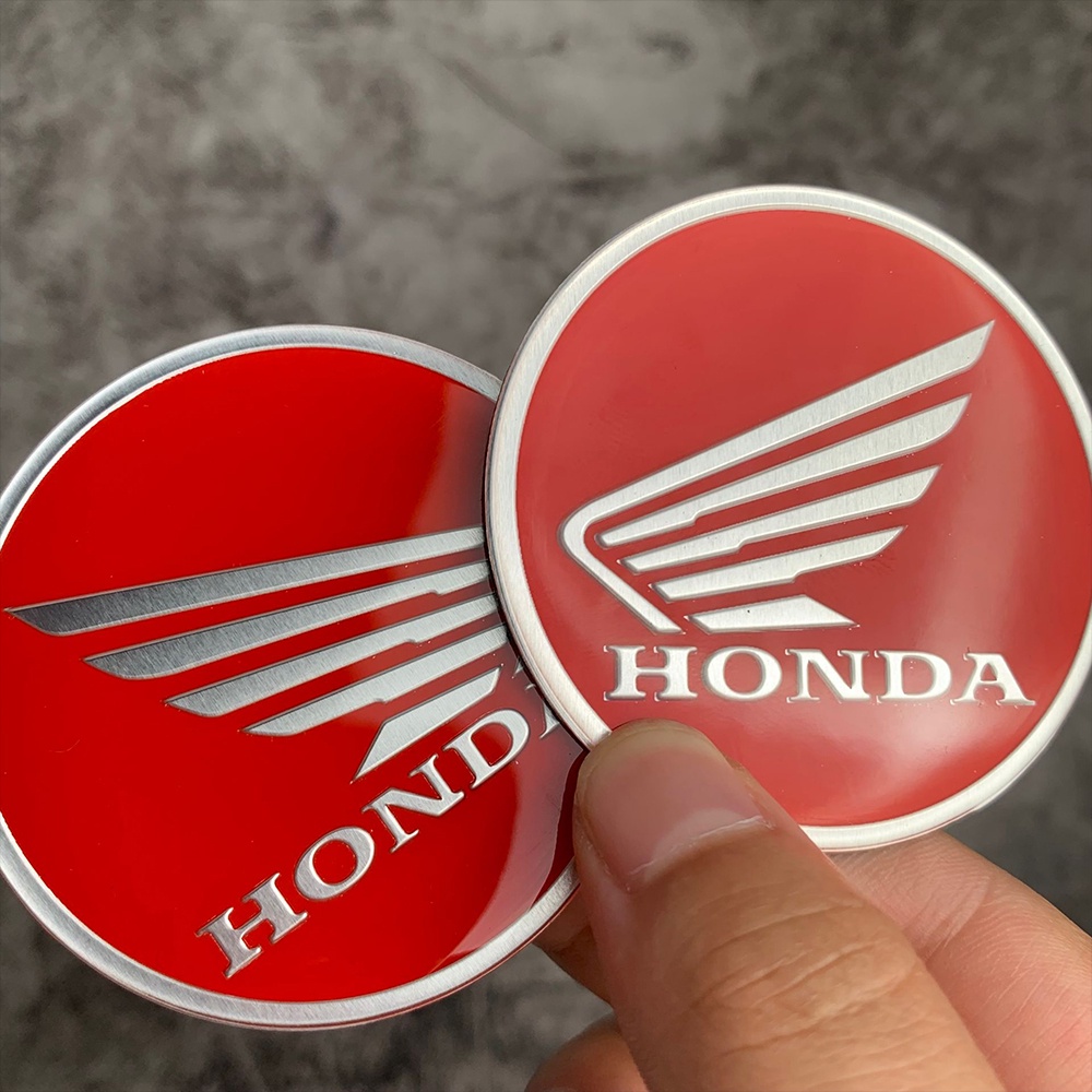 2pcs Stiker Emblem Logo Honda Bahan ABS Untuk Dekorasi Motor