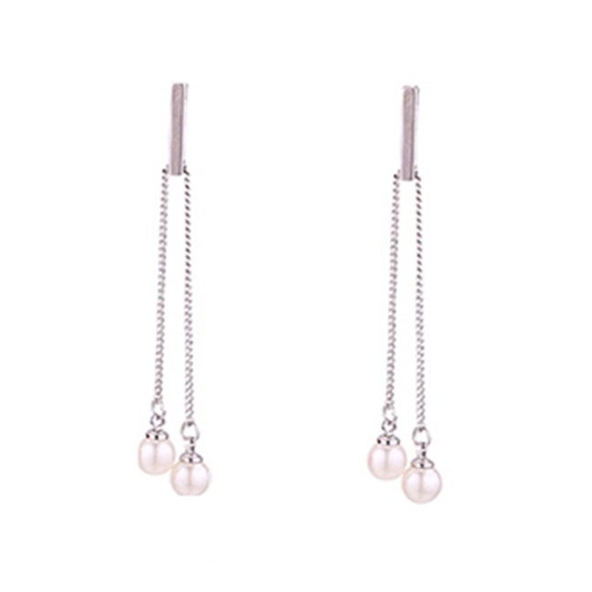 LRC Anting Tusuk Simple Pearl Decorated Earrings Y609XX