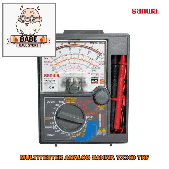 Jual MULTITESTER ANALOG SANWA YX360 TRF ORIGINAL Shopee Indonesia