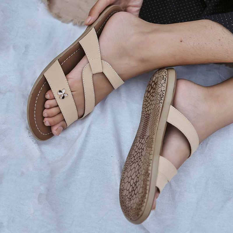 Sandal flat wanita high quality garansi original