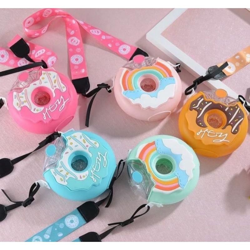 BOTOL MINUM DONUT 380ML WARNA WARNI