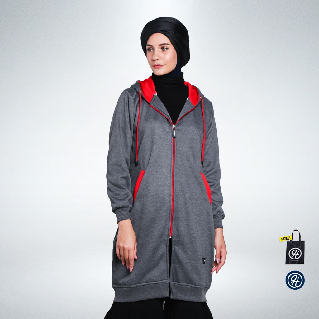 Hijacket® Basic Misty | Original | Jaket Hoodie Wanita Premium Fleece-3