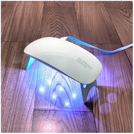 SunMiniUVLEDGel Polish Nail Dryer Lamp 6W (Pengering Kutek)FREECABLE