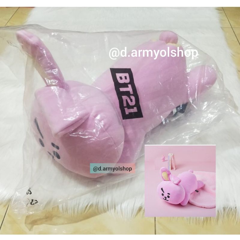 OFFICIAL BT21 LYING CUSHION DOLL 50CM BONEKA CUSHION