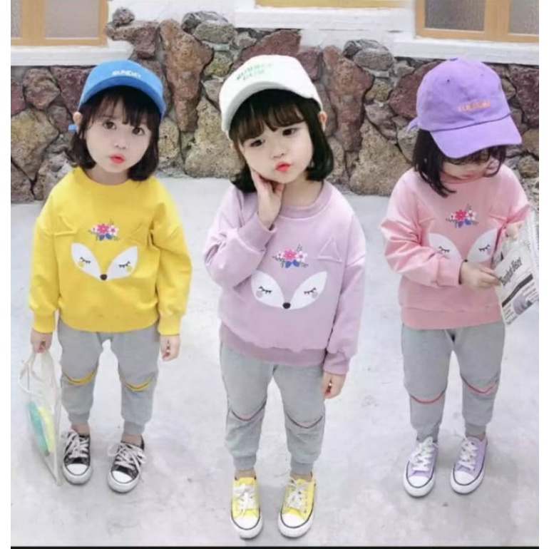 SETELAN ANAK PEREMPUAN BAJU ANAK 0-7 TAHUN PAKAIAN ANAK BAJU SETELAN ANAK JOGGER ANAK SETELAN BAJU ANAK