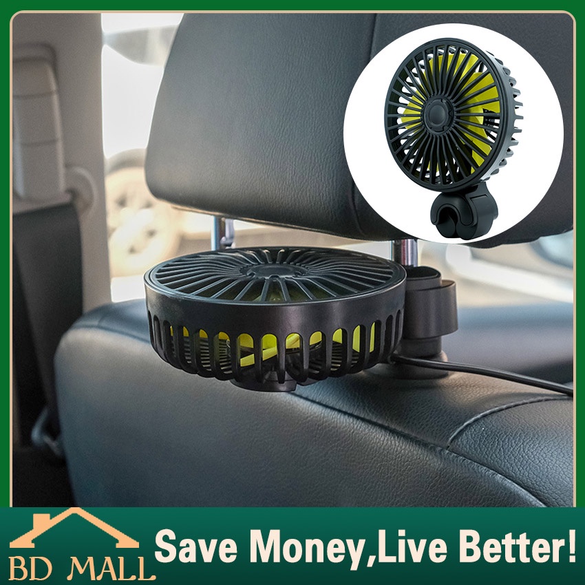 Baru KIPAS ANGIN KURSI MOBIL KURSI BELAKANG USB 1.4 M CAR FAN 3 Speed Kipas Mobil