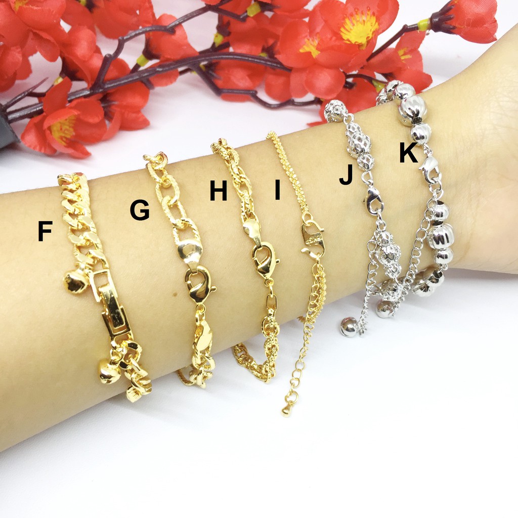 (RINN Jewelry) Gelang Rantai Xuping Lapis Emas 18k Gold Supplier Murah - BB115