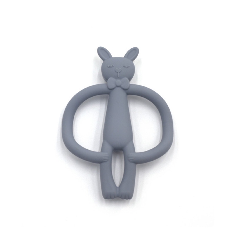 Mary Mainan Teether Bayi Newborn Bentuk Kartun Kelinci Bahan Silikon BPA Free