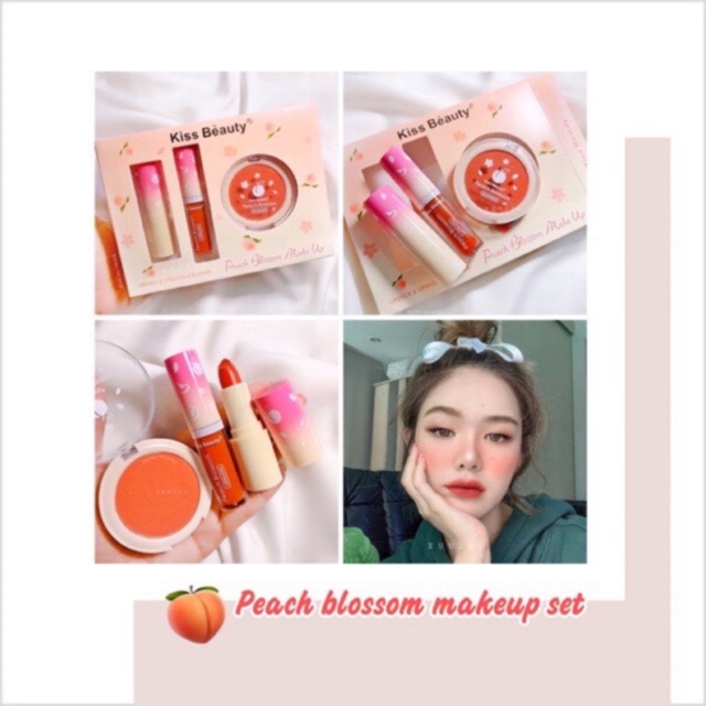 [ PER SET ] KISSBEAUTY PEACH BLOSSOM 3IN1