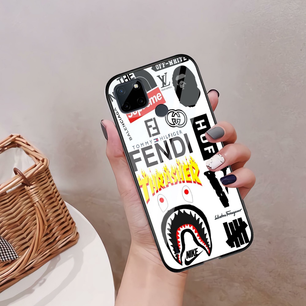 (GC 09 ) Softcase Kaca Realme C21Y - Kesing Kaca Realme C21Y - Case Cantik Realme C21Y - Case Kekini