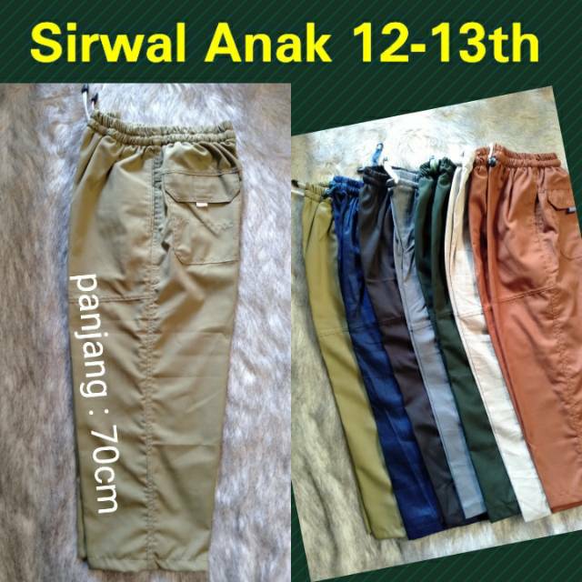 Sirwal anak 12-13tahun laa isbal