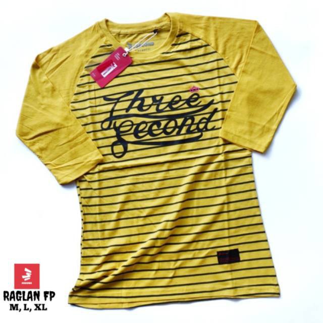 KAOS RAGLAN THREE SECOND WANITA KAOS 3SECOND KAOS RAGLAN WANITA KAOS WANITA