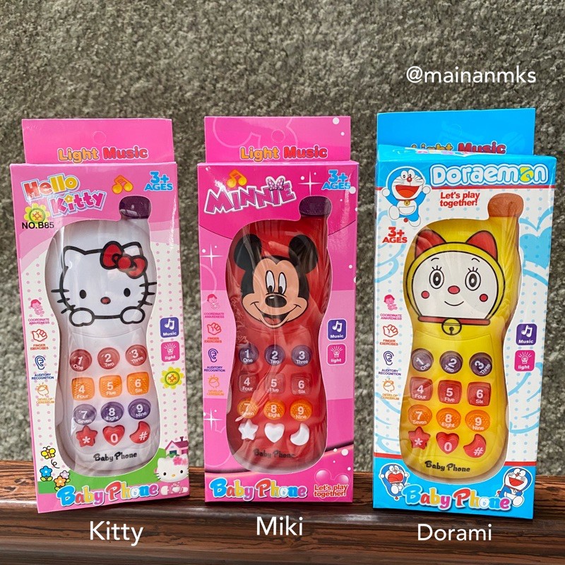 Mainan anak Baby Phone Cartoon (Handphone Anak Kartun)