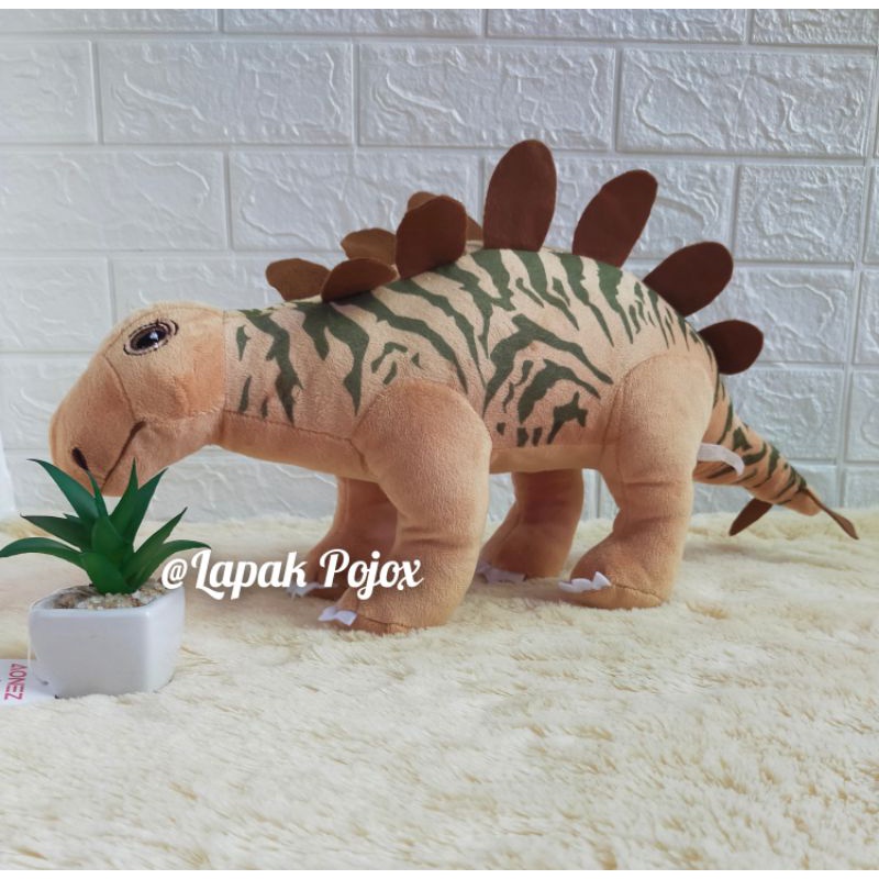 Boneka Dinosaurus TRICERATOPS &amp;  STEGOSAURUS