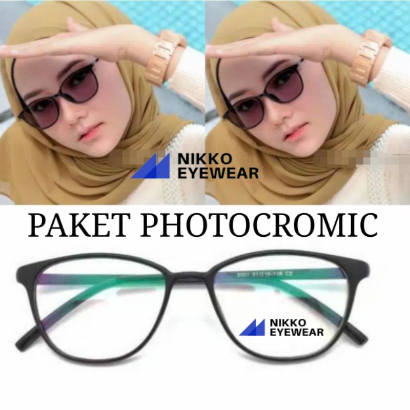 Frame Kacamata 9001, Gratis Lensa Photocromik,Gratis Lensa Blueray