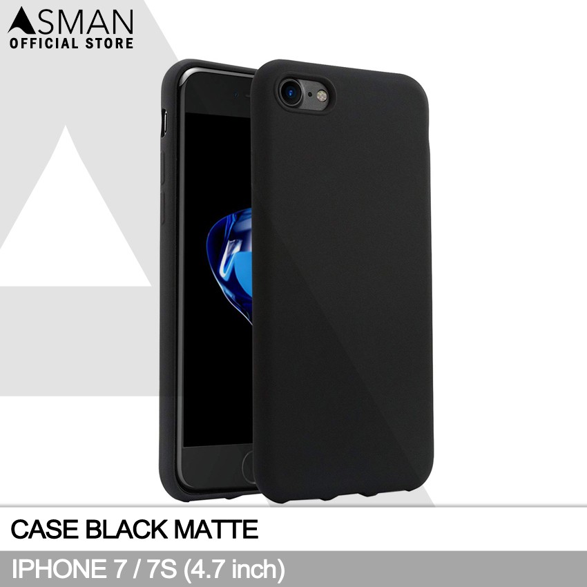 Ultraslim iPhone 7 / 7s (4.7&quot;) | Soft Case Black Matte - Hitam