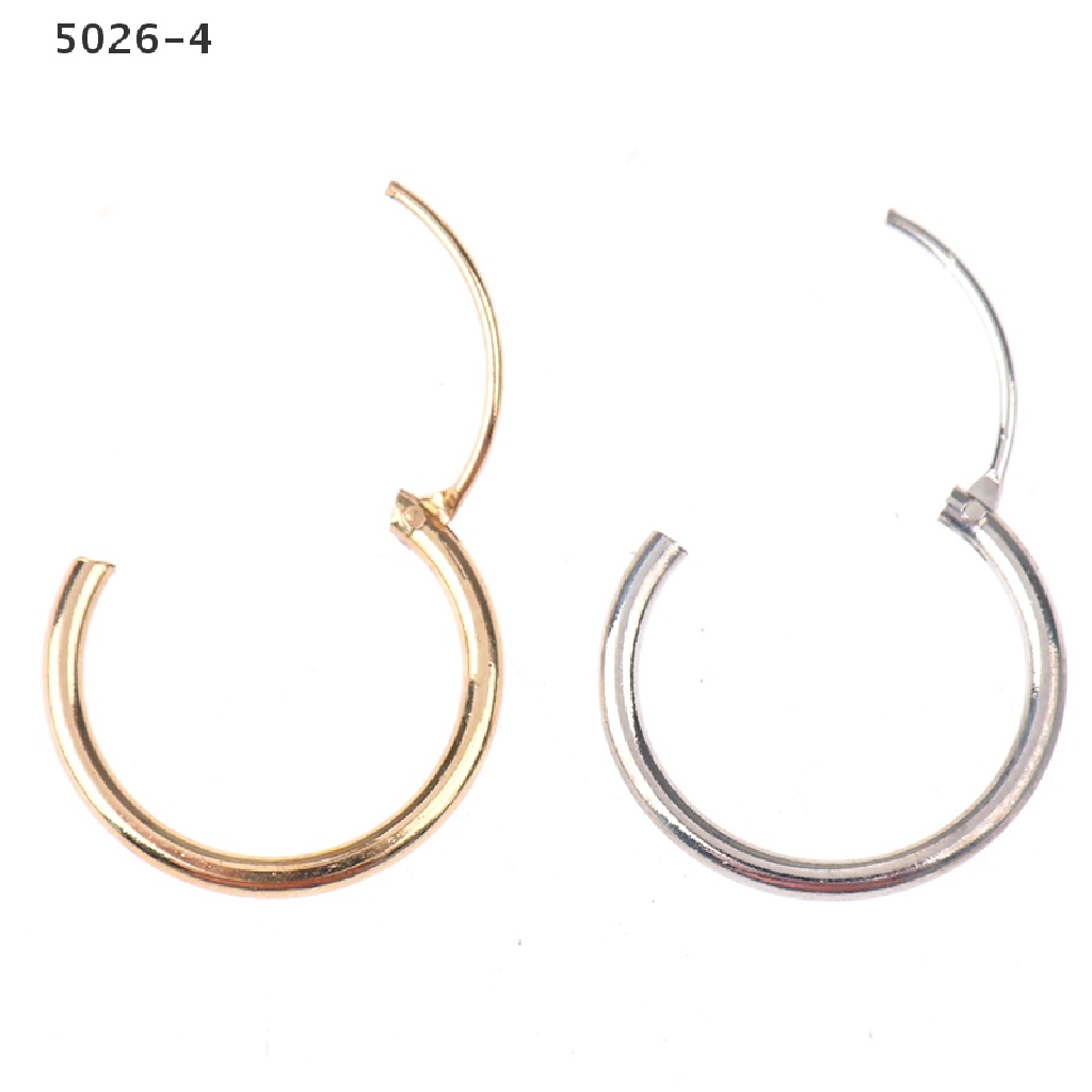 5026-4 3 Pair/Set Fashion Women Girl Simple Round Circle Small Ear Stud Earring  5026-4