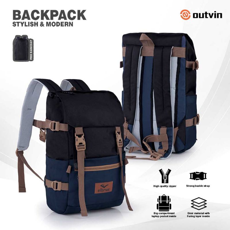 Tas Backpack Pria Wanita Terbaru 25 Liter Stylish Modern | Tas Ransel Travelling Outdoor Sekolah Premium