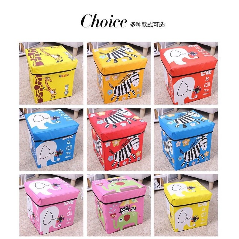 Animal Storage Box bangku organizer multifungsi kursi lipat organiser  bisa untuk simpan barang