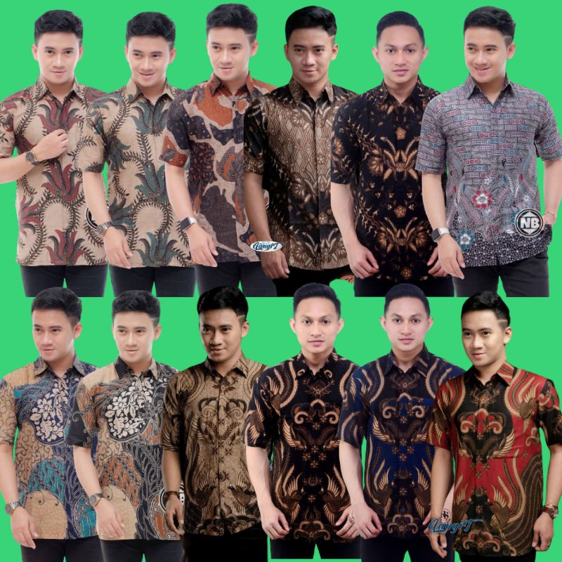 kemeja hem batik m l xl xxl new motif terkini pekalongan