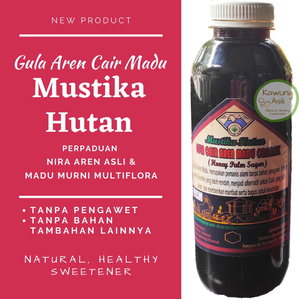 

Gula Aren Cair plus Madu Murni Asli Mustika Hutan Gula Merah Aren Madu Murni