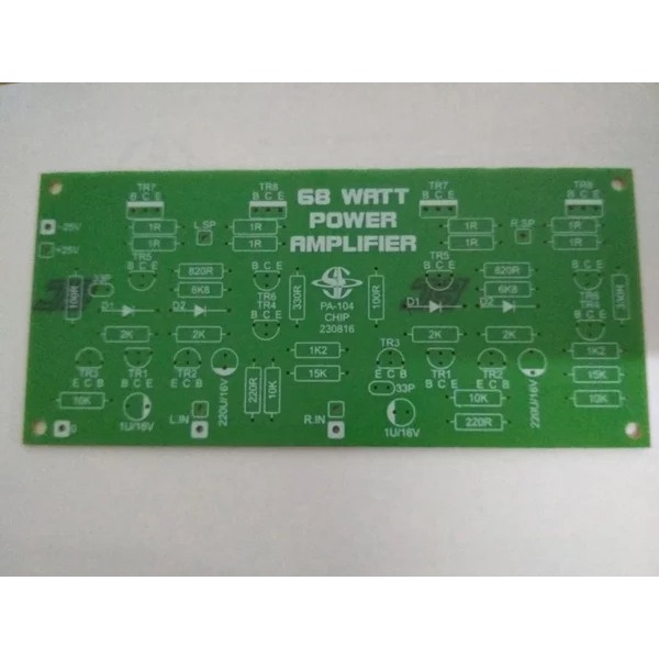 PCB 68W Stereo Power Amplifier PA-104