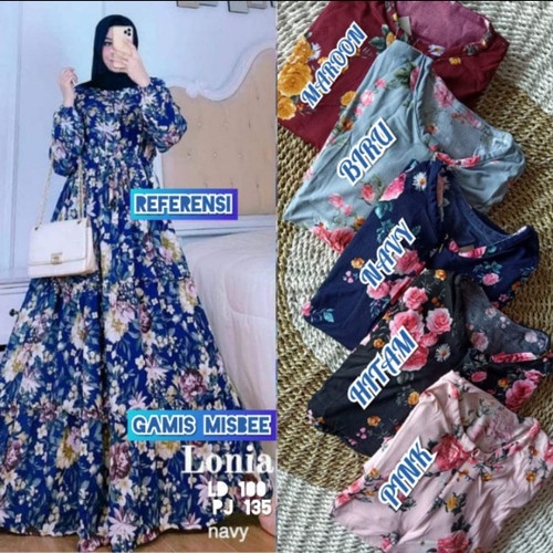 SUPER MURAH GAMIS MISBIE / MISBEE MOTIF TERBARU! Gamis Syari Wanita / Maxi Dress Muslim