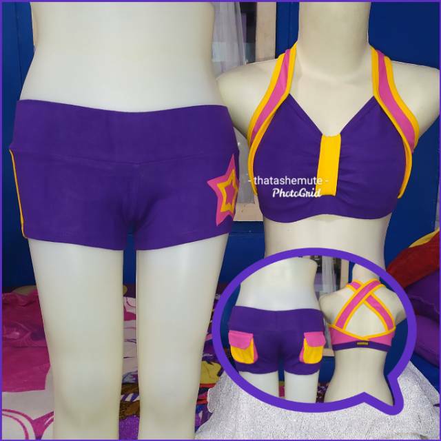 baju olahraga sexy seksi senam erobic zumba indoor bra rok hotpants ruangan yoga