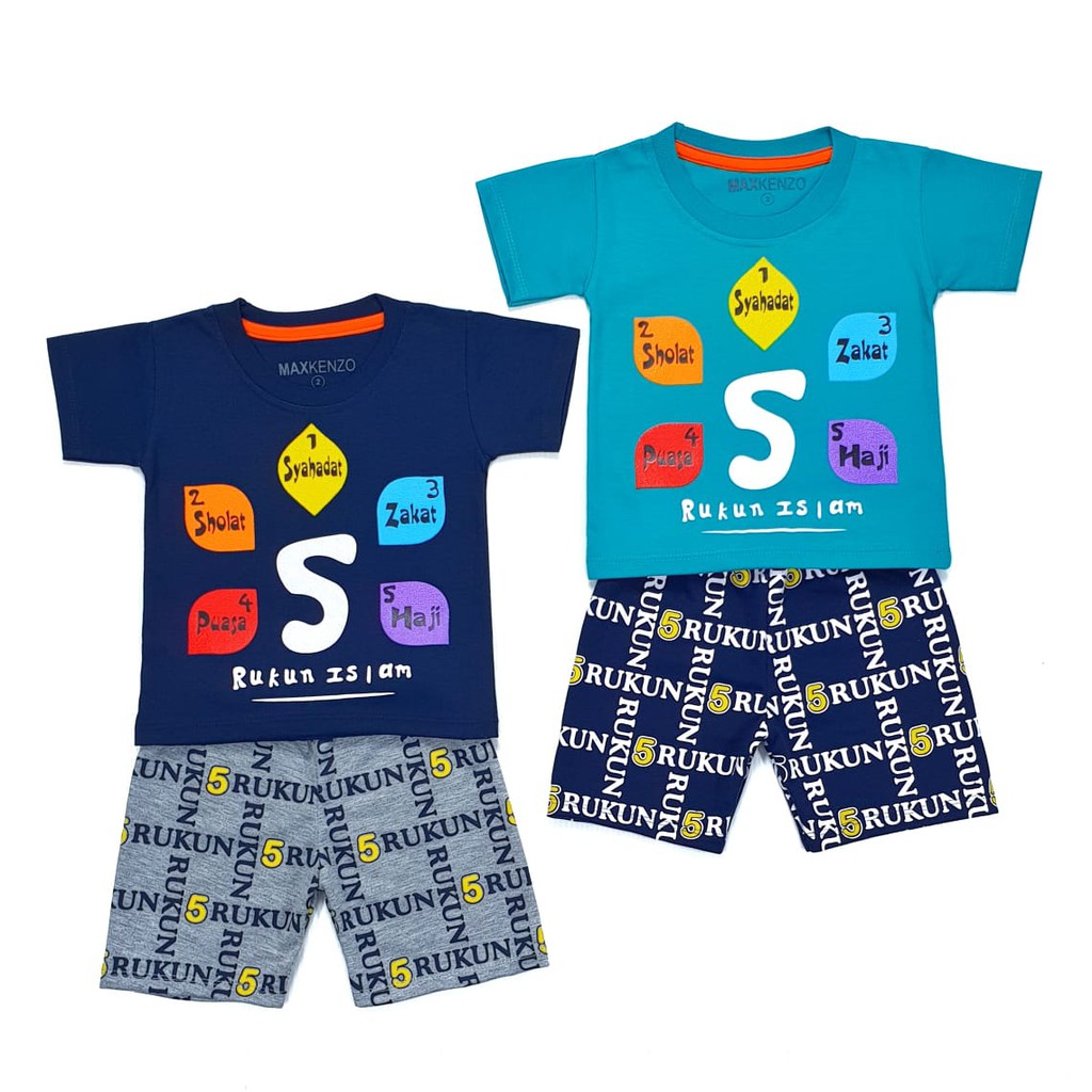 SETELAN ANAK Rukun Islam 1 7 Tahun MAXKENZO Baju Anak SETELAN ANAK Rukun Islam 1 7 Tahun MAXKENZO Baju Anak
