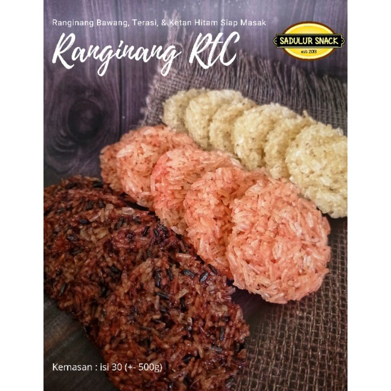 

Ranginang Ketan Terasi Siap Goreng