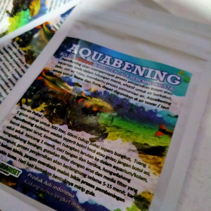 penjernih air akuarium (aquabening)