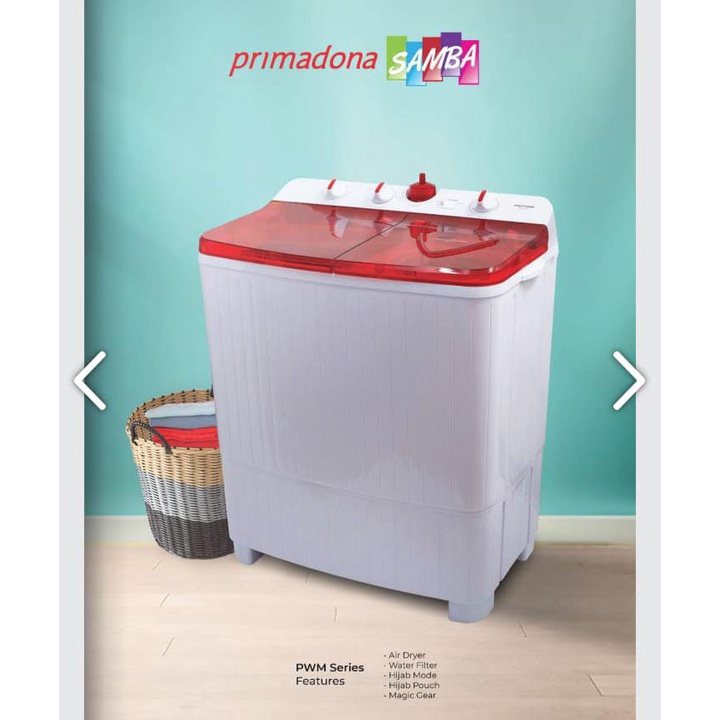 Mesin Cuci 2 Tabung POLYTRON PWM 751 7.5 Kg Garansi Resmi Khusus Jawabarat Jabodetabek (Kota bandung dan Cimahi Bisa COD)