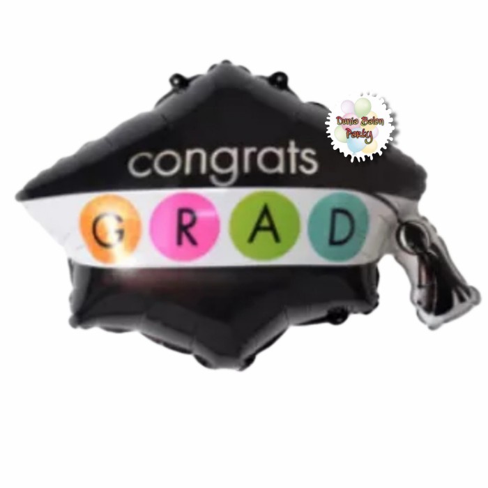 Balon Foil Graduation Toga / Balon Foil Sarjana Toga Grad Rainbow