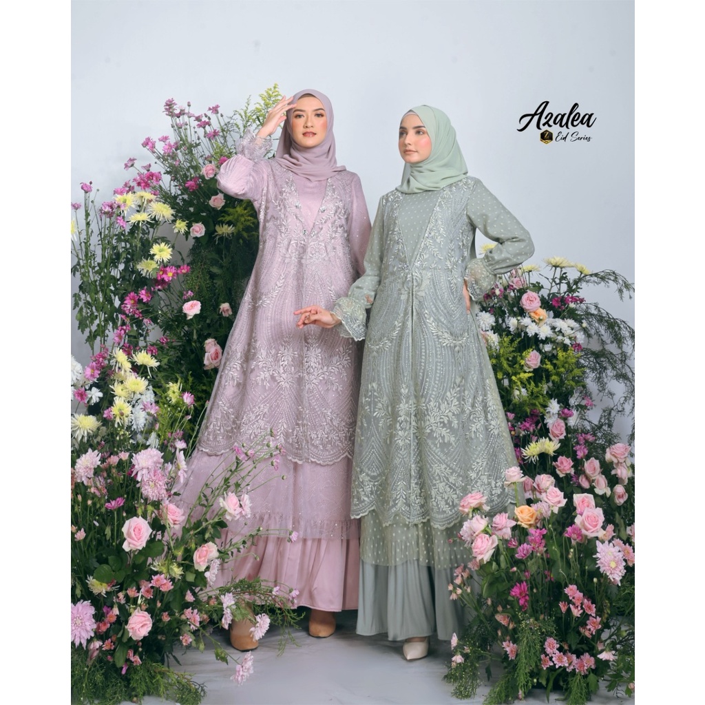 [ ZALIFA ] DRESS UNDANGAN AZALEA SAGE MINT