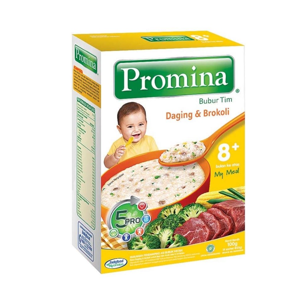 Promina Bubur Tim Daging & Brokoli 8+ 100g | Shopee Indonesia