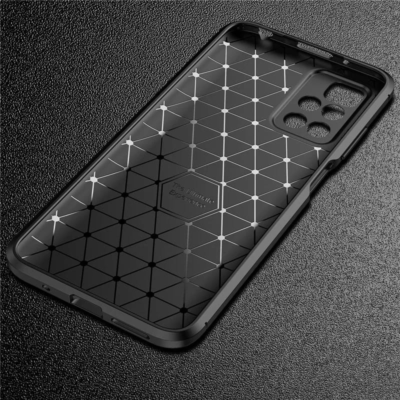 PROMO 2in1 Case Ipaky XIAOMI REDMI 10 2021 Soft Case Carbon iPaky Free TEMPERED GLASS Full Cover Black