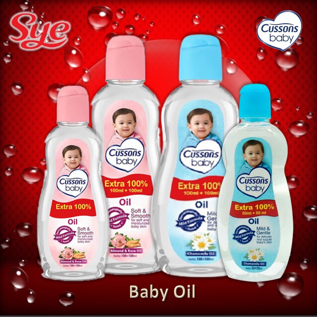 BPOM CUSSONS BABY OIL 100ML+100ML &amp; 50ML+50ML &amp; 35ML+15ML / CUSSON BABY OIL / MINYAK BAYI / SYE