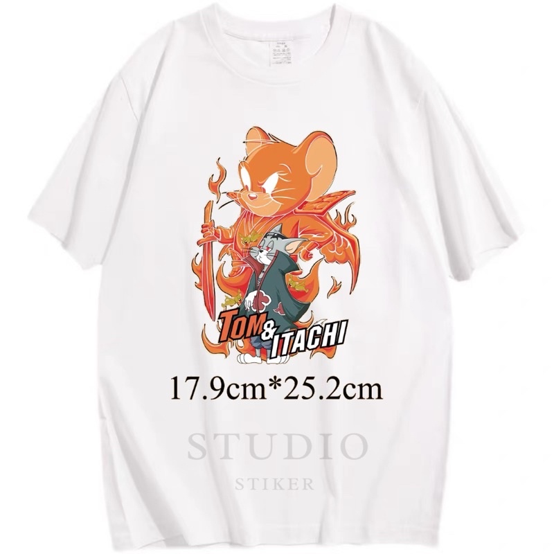 

Stikerstudio / Sablon Kaos Tom n Jerry Stiker Baju DTF - Stiker Katun - Stiker Setrika - Stiker Cotton