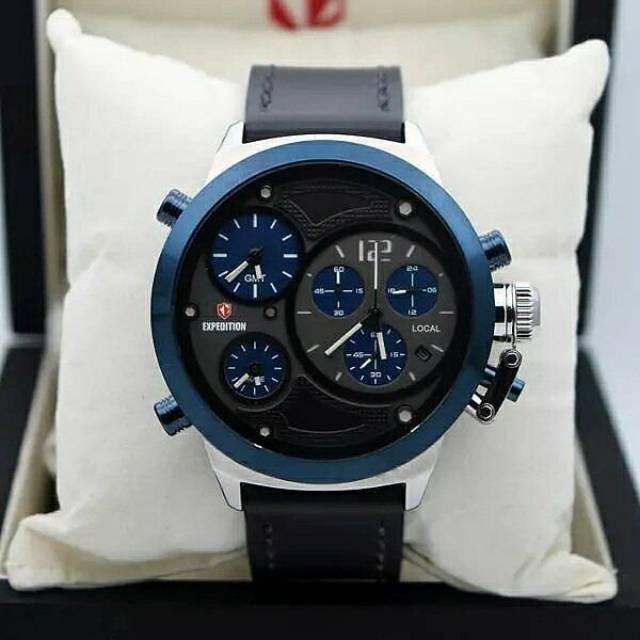 Jam Tangan Pria Expedition E 6396 Silver Blue