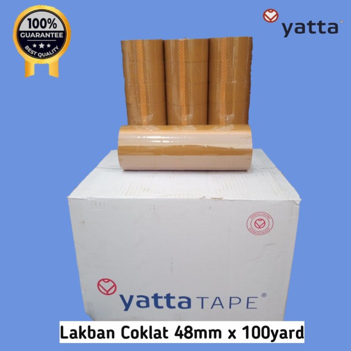 

Produk Lakban Yatta Tape/Merah/Coklat 100 Yard (Slop @ 6 Roll) Trendi