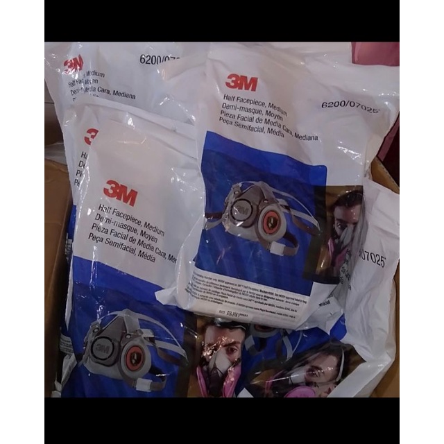 3M Masker Rousabel 6200 + Catridge 6006 Original 3M