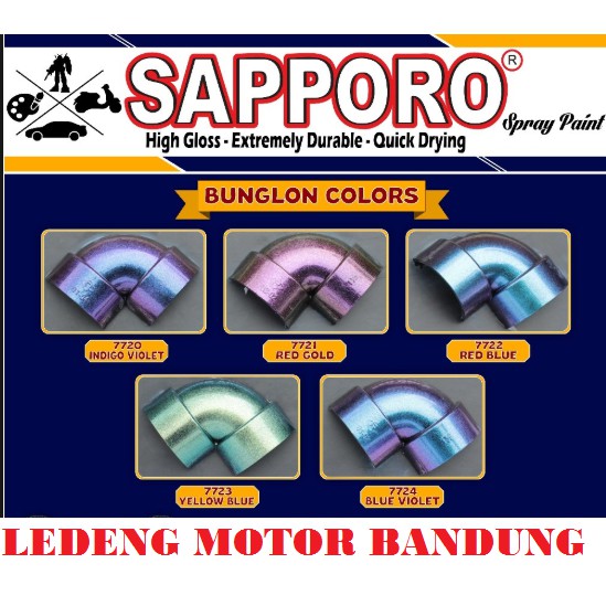 Gabungan Cat Semprot Sapporo Paint Bunglon Khameleon 3D 300ml Saporo