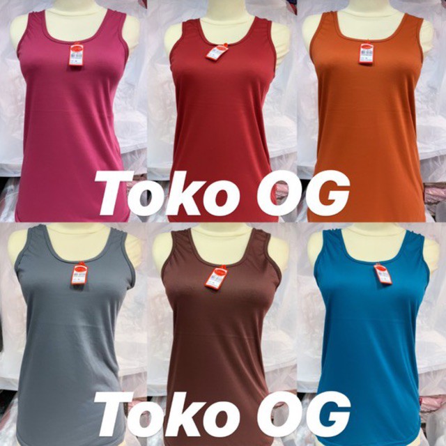 Tanktop murah tali kecil tali besar wanita warna warni