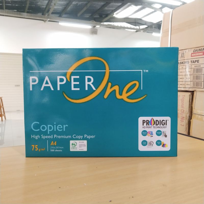 

mh KERTAS HVS PAPER ONE A4 75GR (PUTIH)