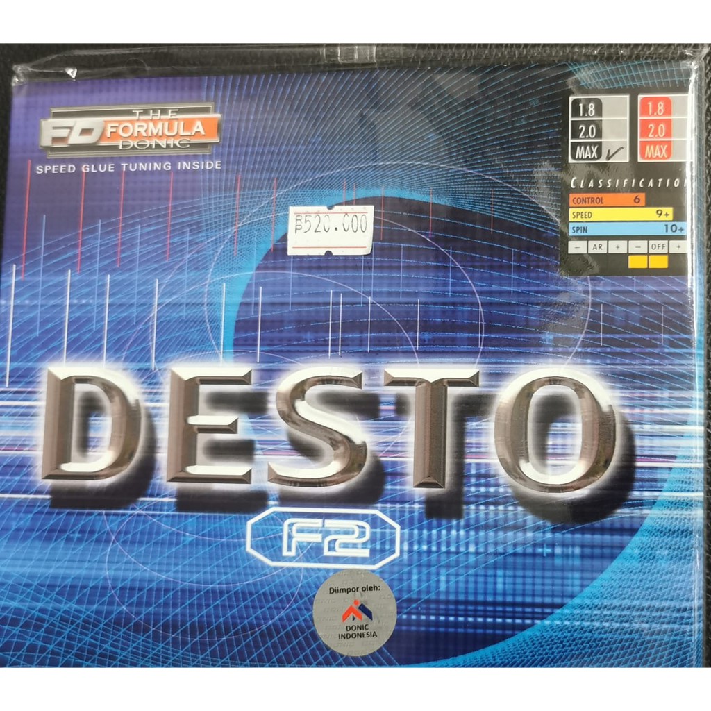 Donic Desto F2 / karet bet pingpong