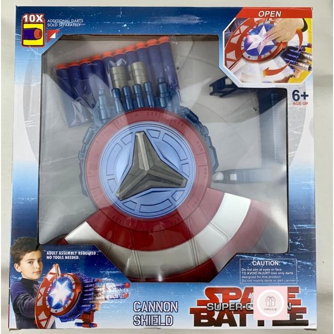 Space Battle Captain America 670A Nerf Gun
